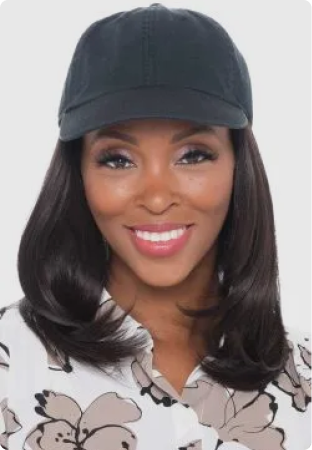 Baseball Caps with Hair