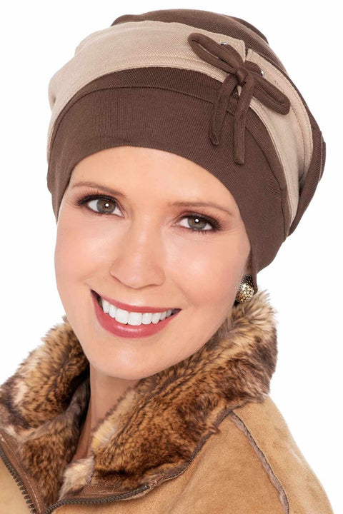 Korsett-Schlouchy-Mütze | 100 % Bio-Baumwolle, Schlouchy Snood Beanie Mütze