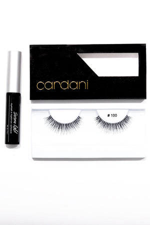 #100 Black Eyelashes w Glue