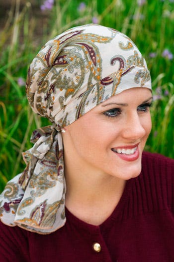 pretied scarves for cancer patients