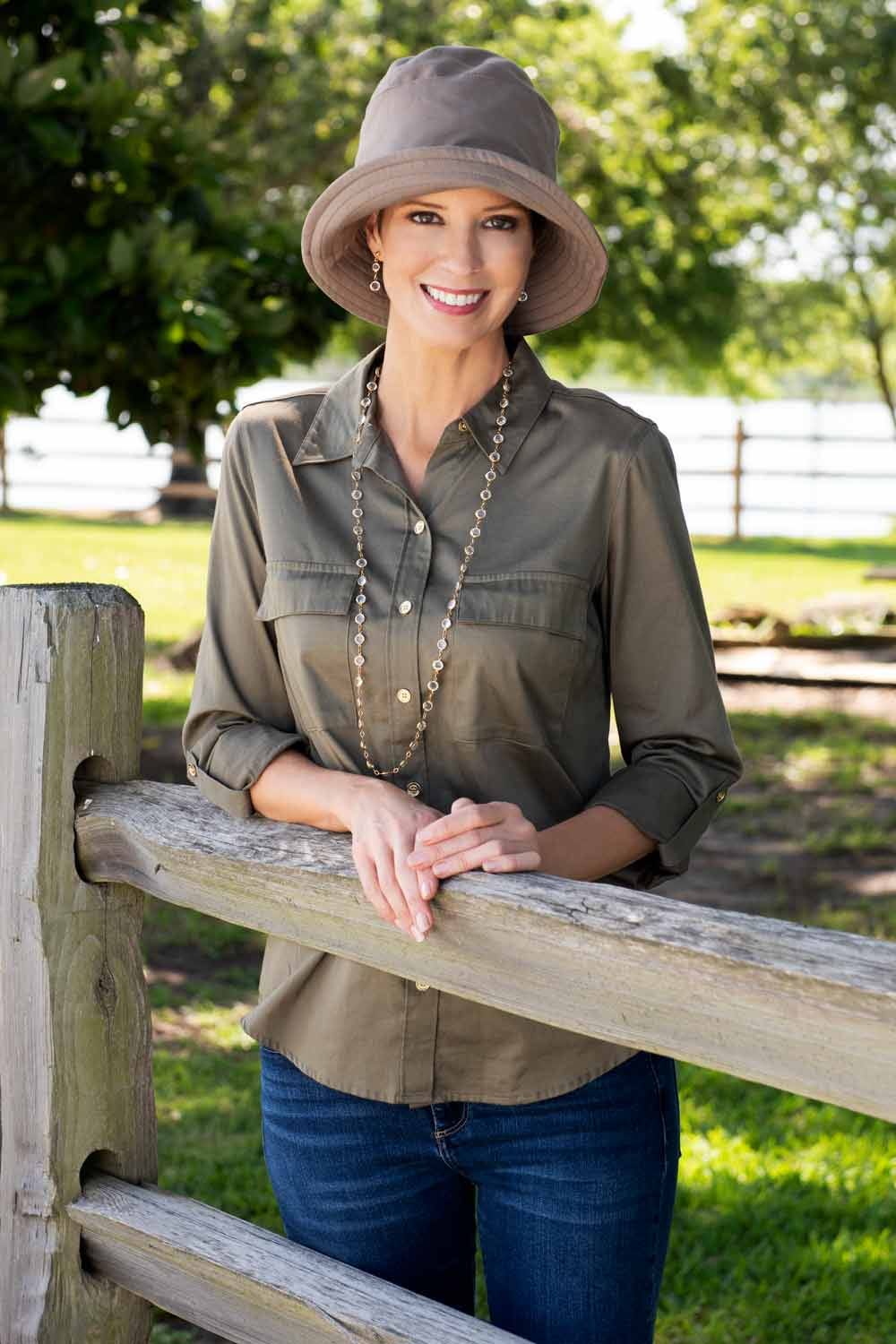 Sun Bucket Hat | 100% Organic Cotton / Bamboo Liner | UPF 50+ Sun Protection